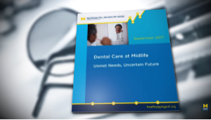 photo of the cover of the Dental Care at Midlife report by NPHA
